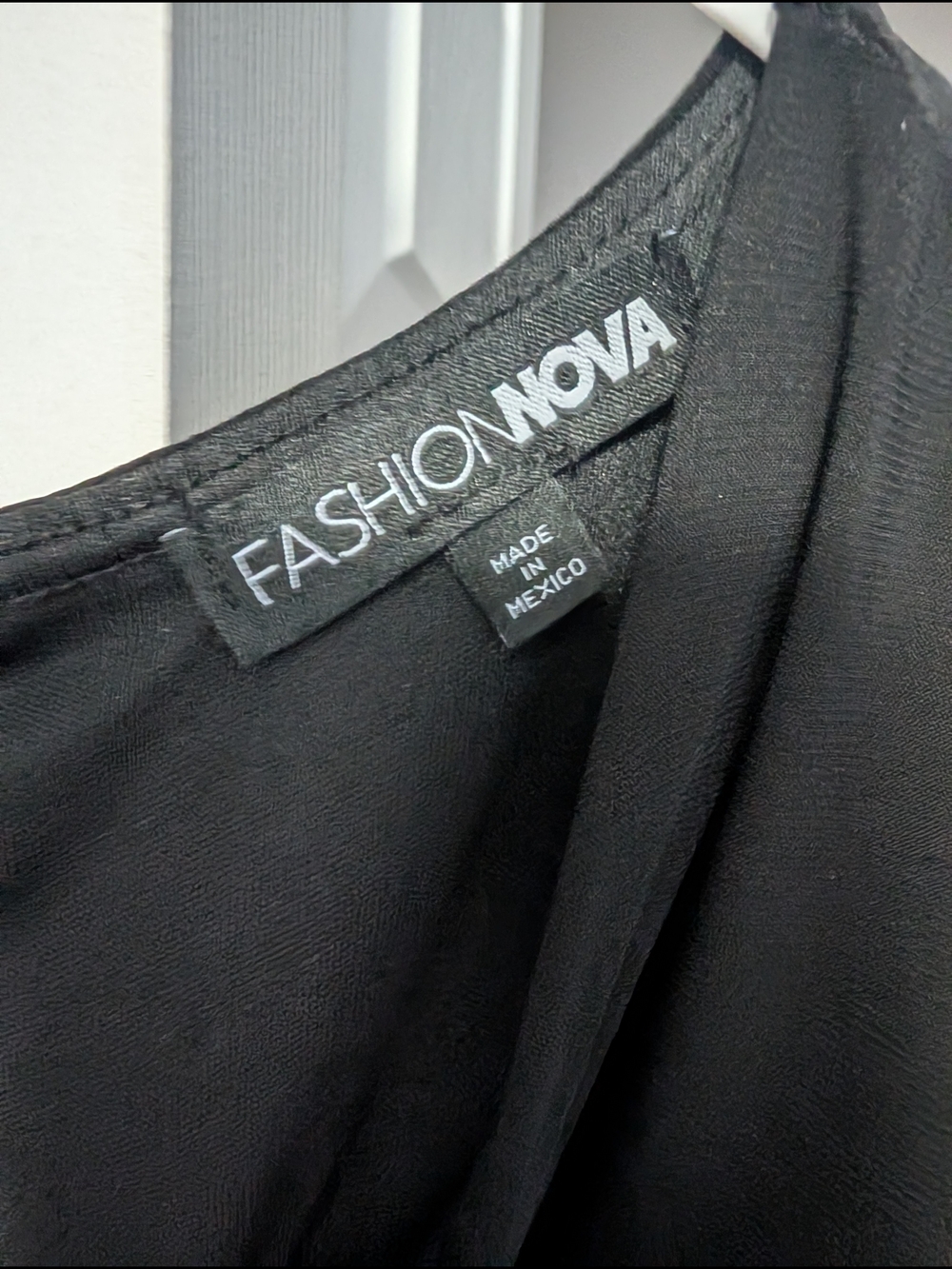 Fashion Nova Stella Ruched Long Sleeve Mini Dress - Black (1X) (EUC) - Picture 10 of 11